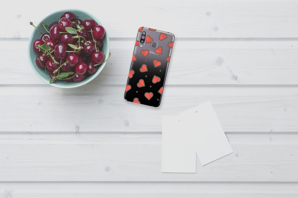 Samsung Galaxy M30 TPU bumper Hearts