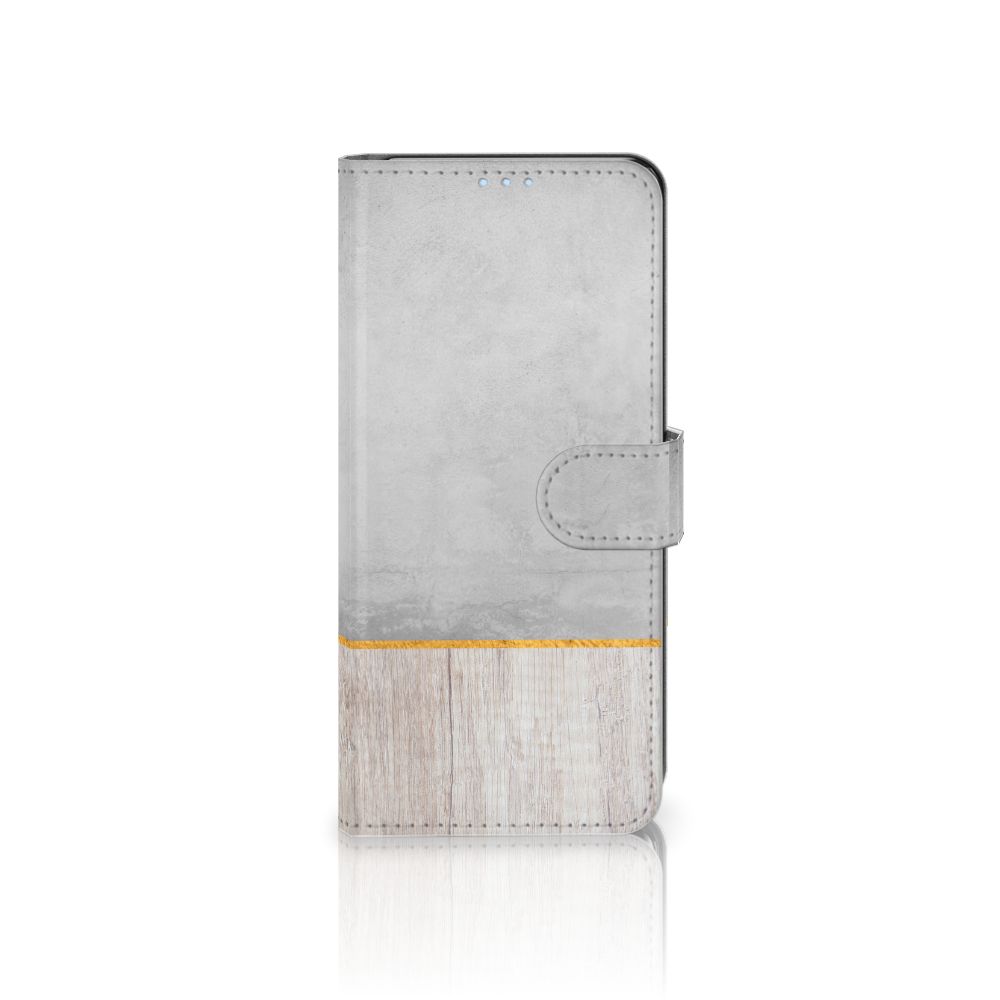 OPPO Reno 4 Pro 5G Book Style Case Wood Concrete