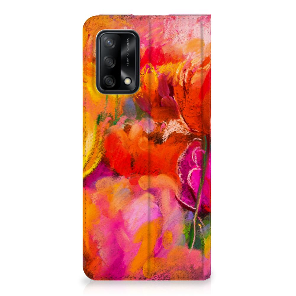Bookcase OPPO A74 4G Tulips - B2C Telecom