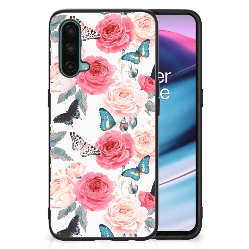OnePlus Nord CE 5G Bloemen Hoesje Butterfly Roses B2C Telecom