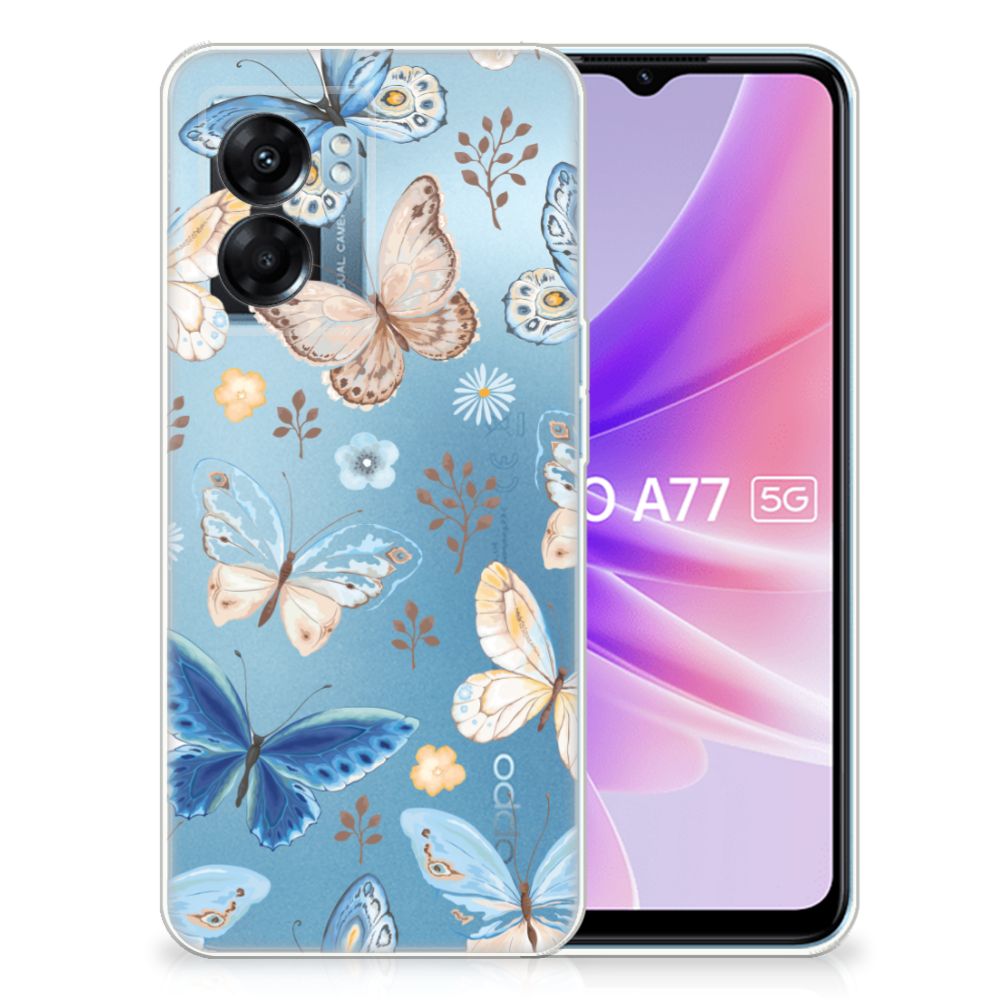 TPU Hoesje voor OPPO A77 | A57 5G Vlinder