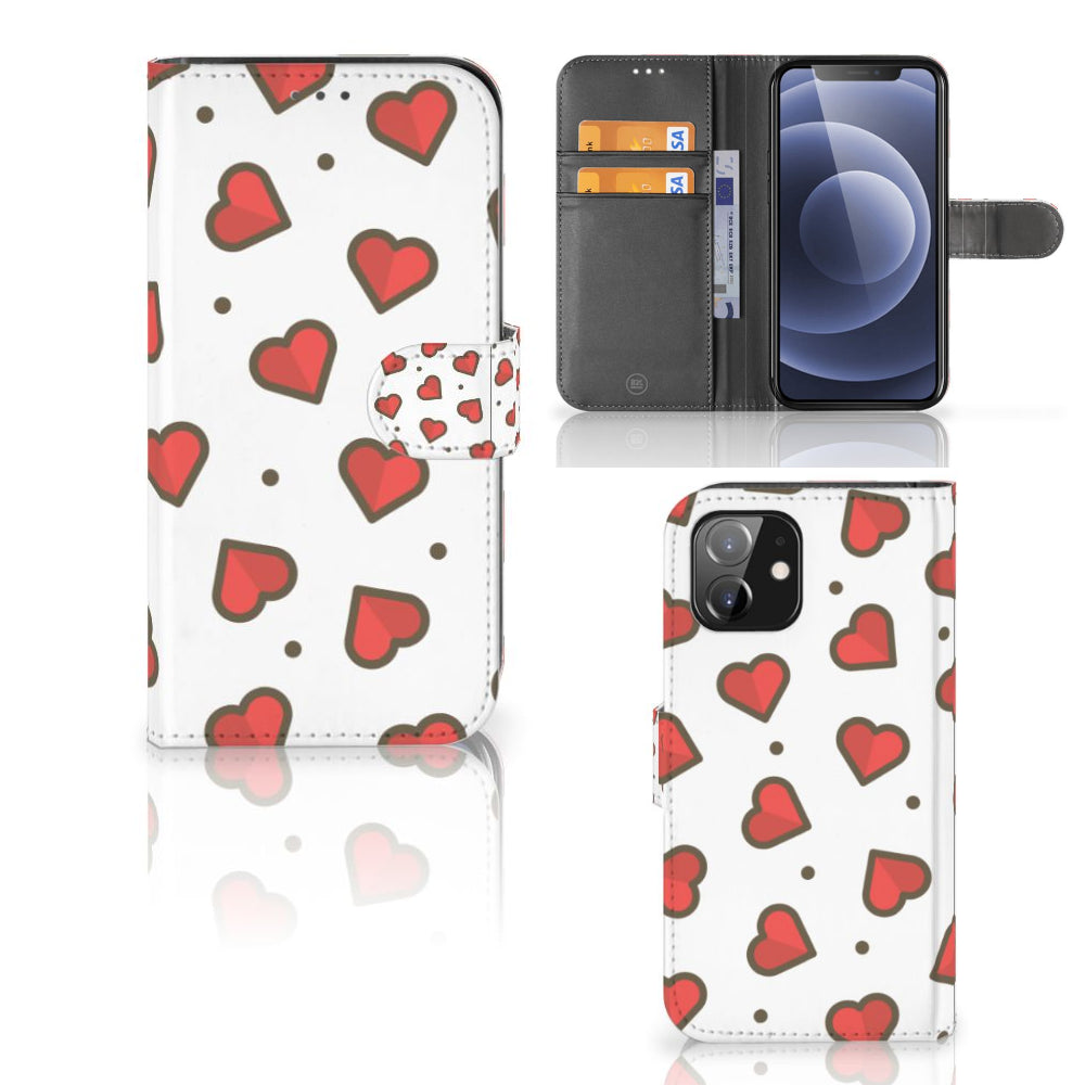 iPhone 12 | 12 Pro (6.1") Telefoon Hoesje Hearts