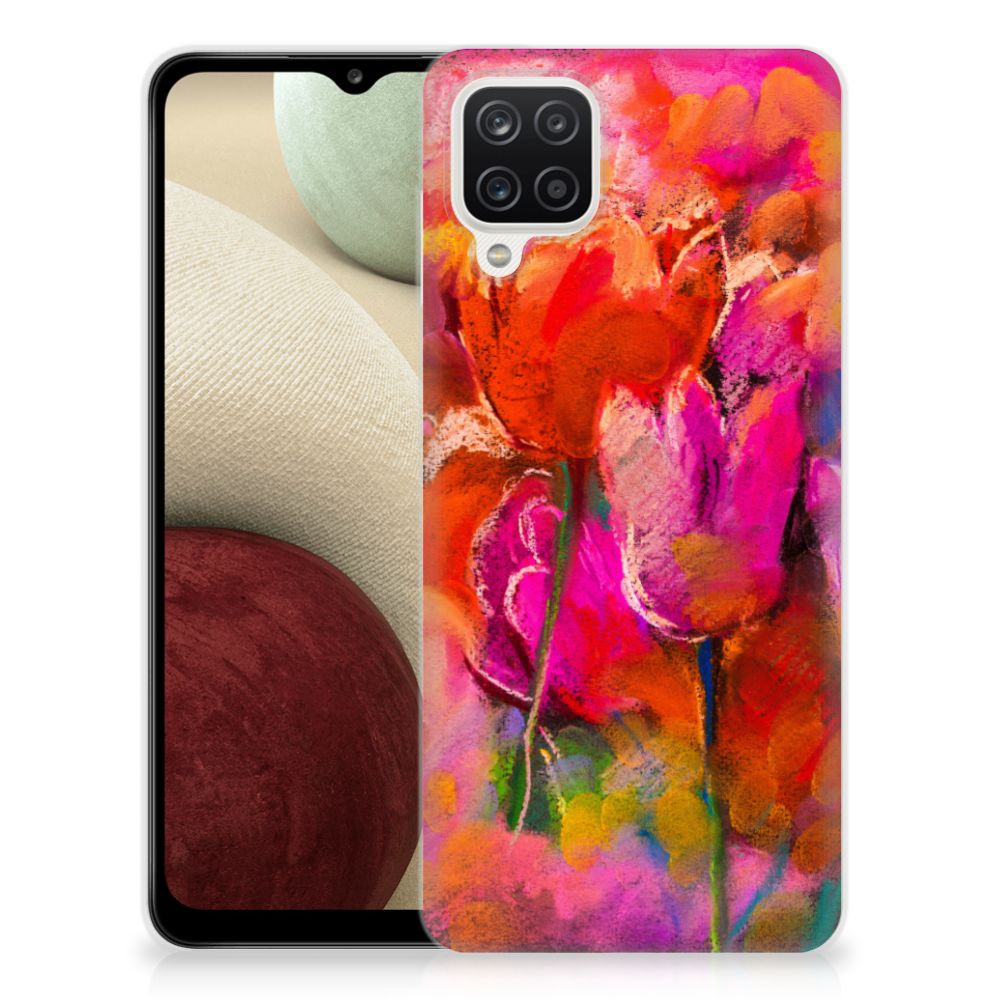 Hoesje maken Samsung Galaxy A12 Tulips