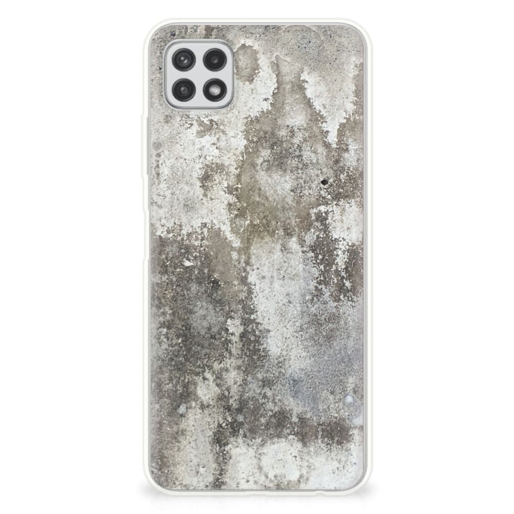 Samsung Galaxy A22 5G TPU Siliconen Hoesje Beton Print B2C Telecom