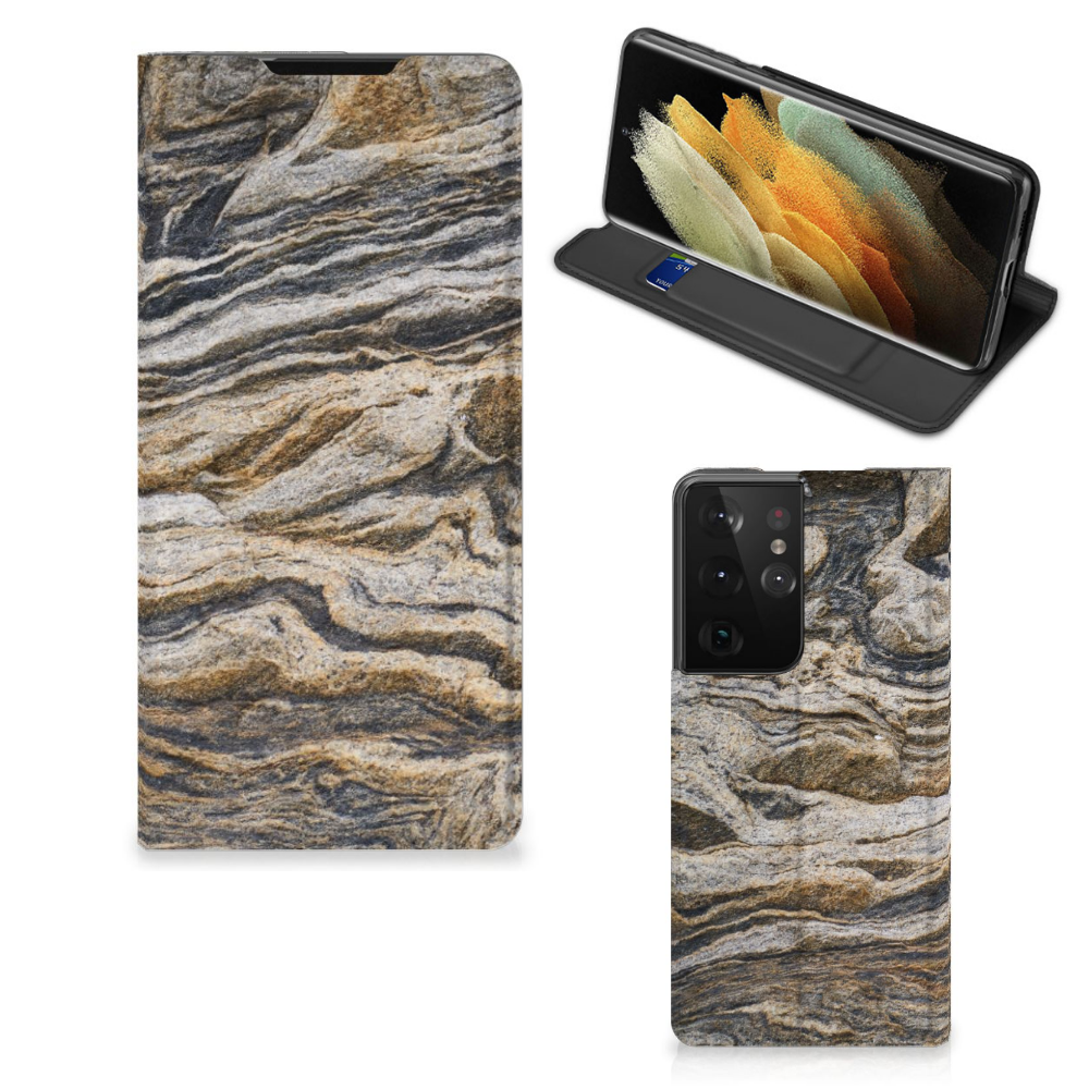 Samsung Galaxy S21 Ultra Standcase Steen - B2C Telecom