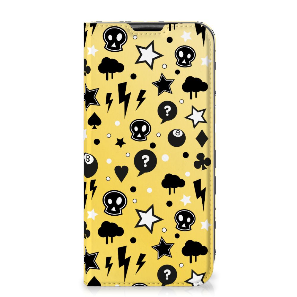 Mobiel BookCase Huawei P40 Lite Punk Geel - B2C Telecom