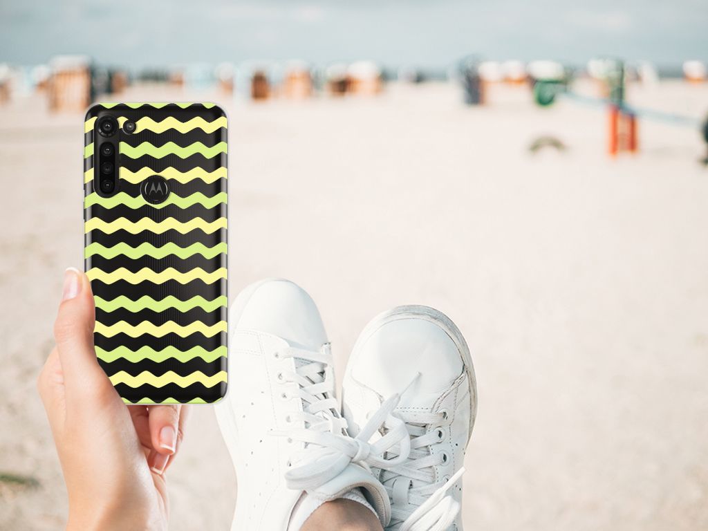 Motorola Moto G8 Power TPU bumper Waves Yellow B2C Telecom