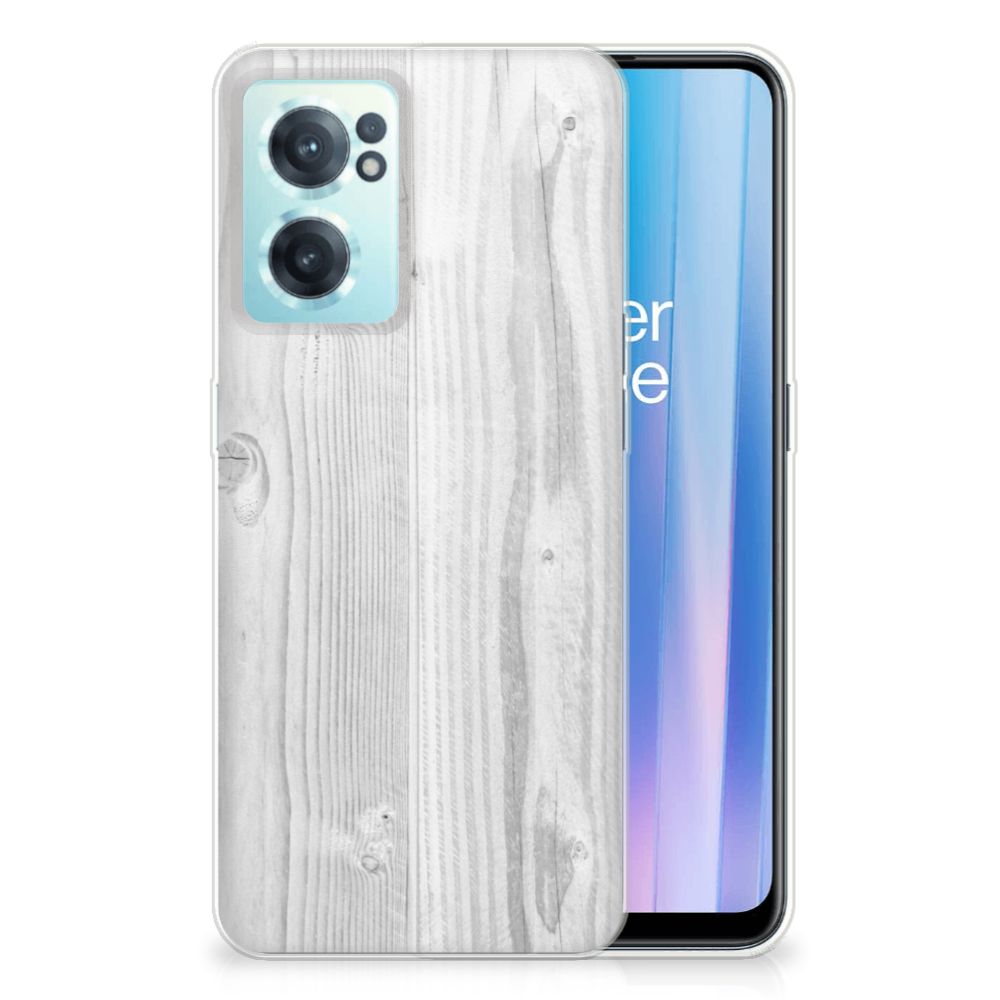 OnePlus Nord CE 2 5G Bumper Hoesje White Wood