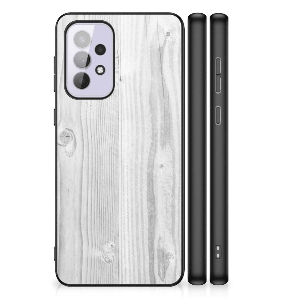 Samsung Galaxy A33 5G Houten Print Telefoonhoesje White Wood B2C Telecom