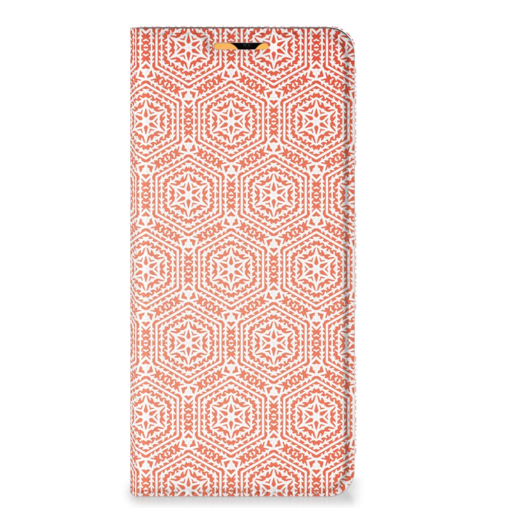 OPPO A15 Hoesje met Magneet Pattern Orange - B2C Telecom