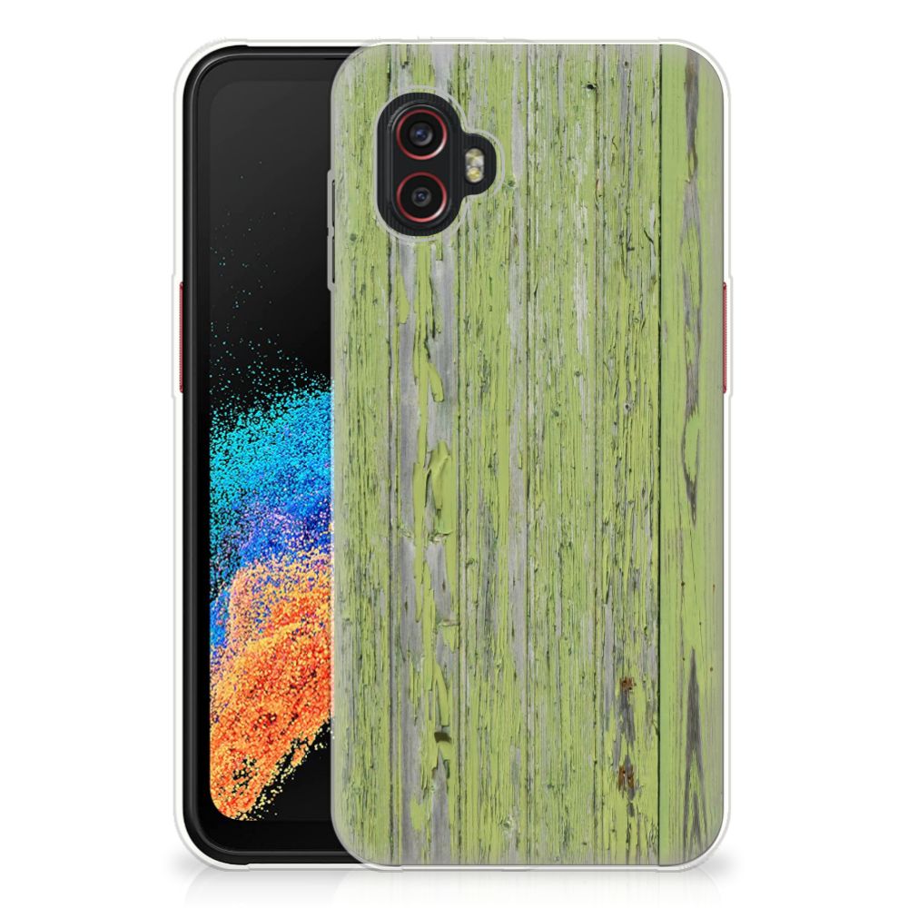 Samsung Galaxy Xcover 6 Pro Bumper Hoesje Green Wood