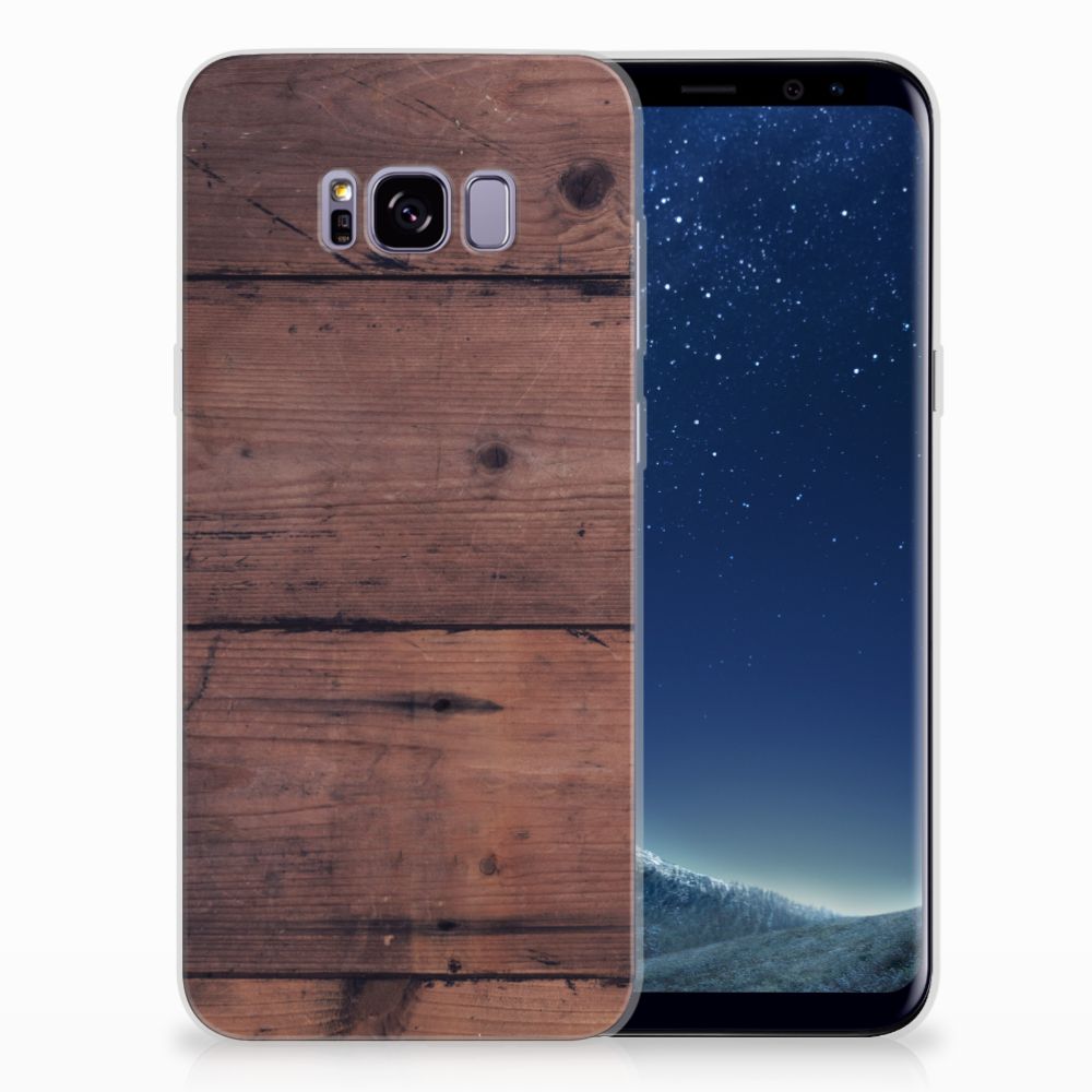 Samsung Galaxy S8 Plus Bumper Hoesje Old Wood