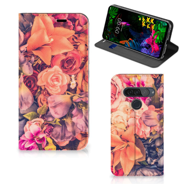 LG G8s Thinq Smart Cover Bosje Bloemen