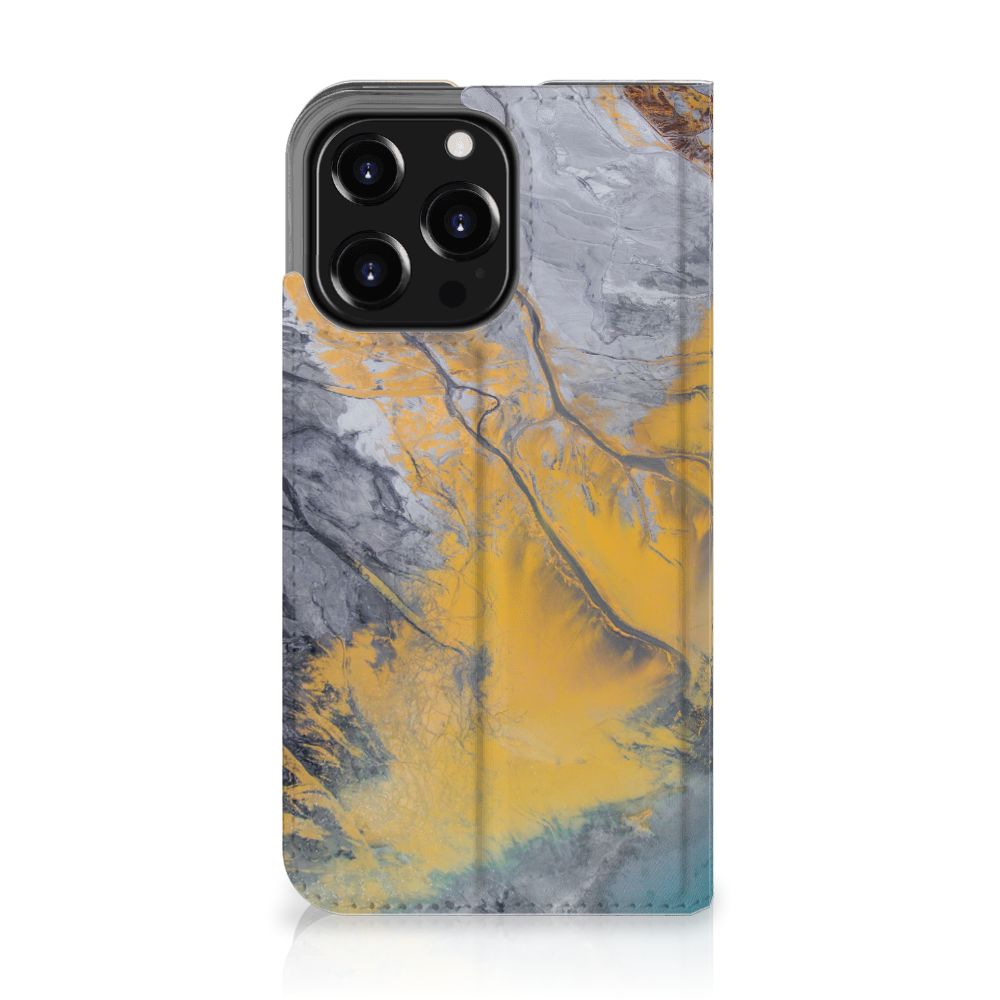 iPhone 13 Pro Standcase Marble Blue Gold - B2C Telecom