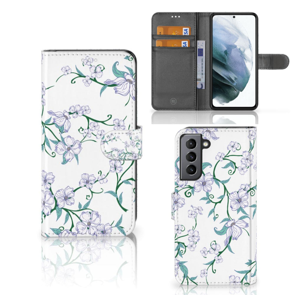 Samsung Galaxy S21 FE Uniek Hoesje Blossom White