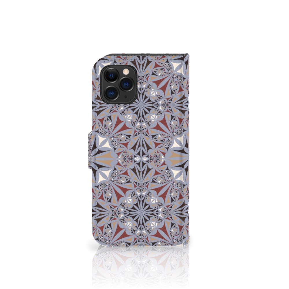 Apple iPhone 11 Pro Bookcase Flower Tiles