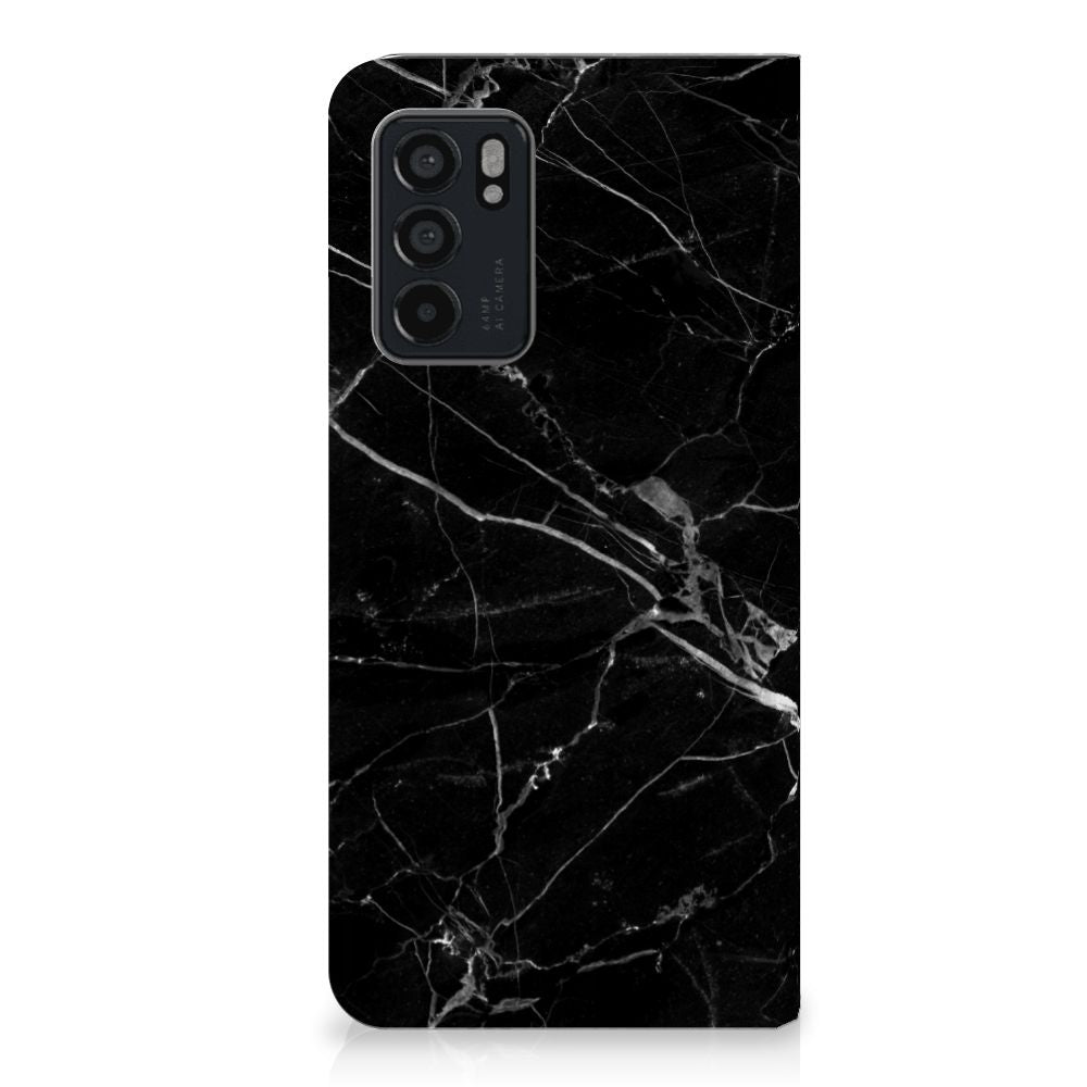 OPPO Reno6 5G Standcase Marmer Zwart - Origineel Cadeau Vader - B2C Telecom
