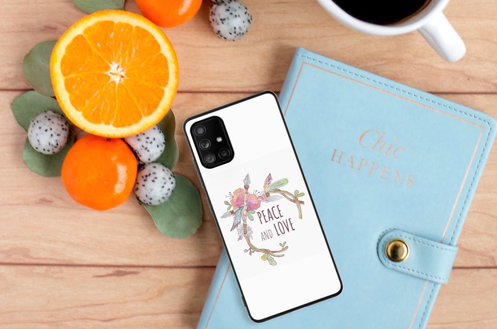Samsung Galaxy A71 Hoesje Boho Text B2C Telecom