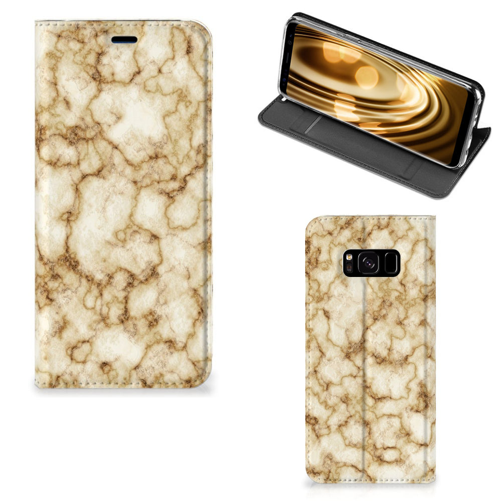 Samsung Galaxy S8 Standcase Marmer Goud