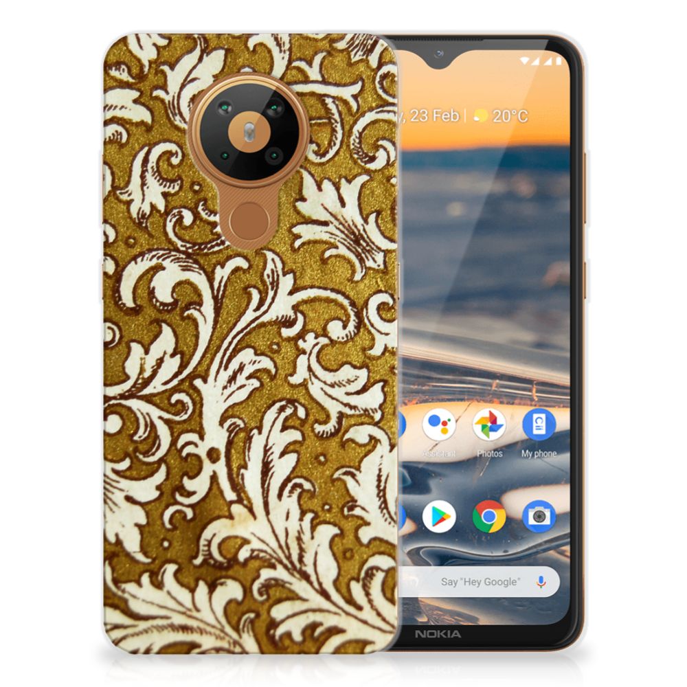 Siliconen Hoesje Nokia 5.3 Barok Goud B2C Telecom
