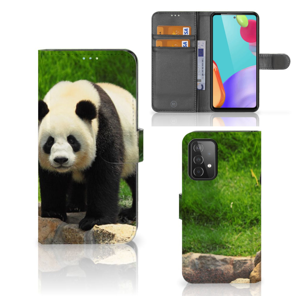 Samsung Galaxy A52 Telefoonhoesje met Pasjes Panda