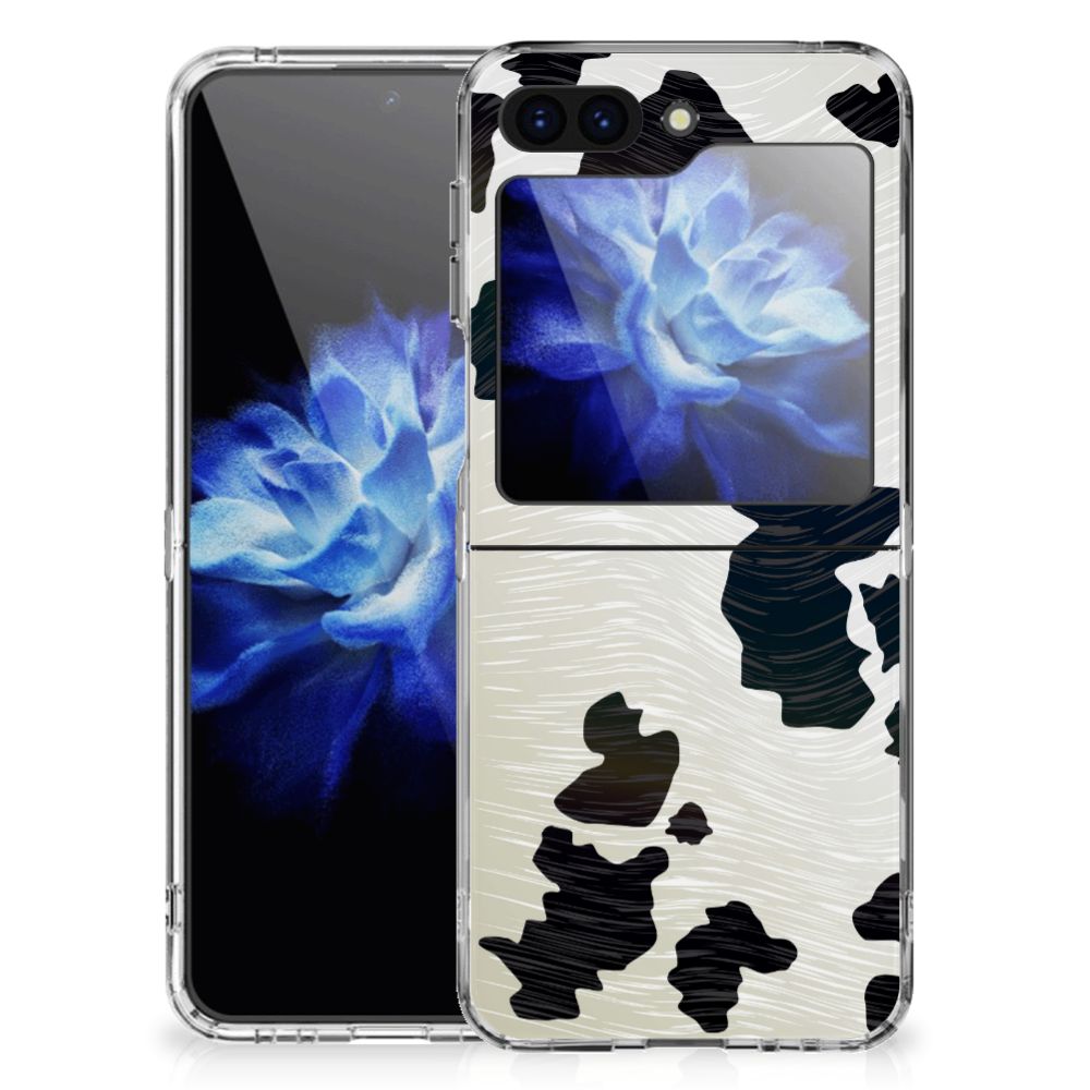 Samsung Galaxy Z Flip 5 TPU Hoesje Koeienvlekken