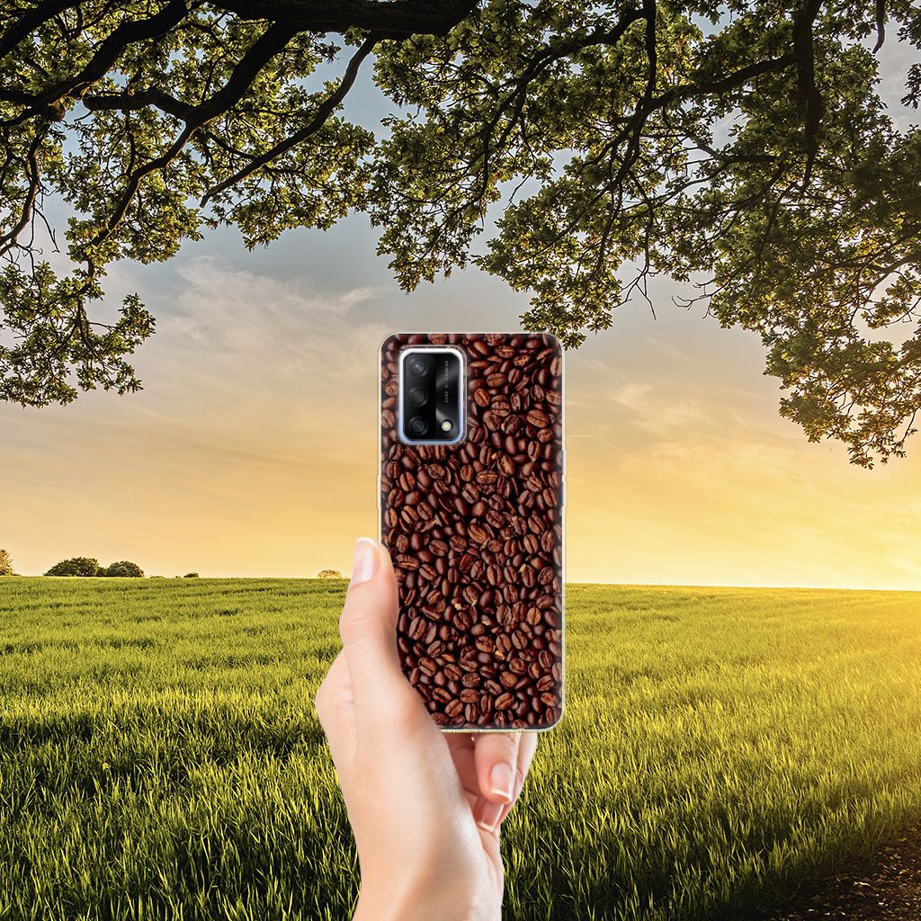 OPPO A74 4G Siliconen Case Koffiebonen B2C Telecom
