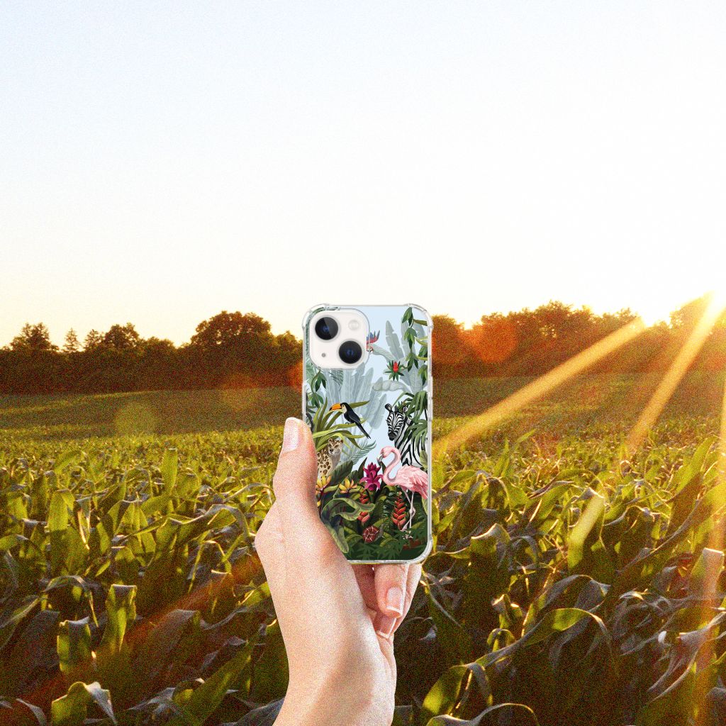 Case Anti-shock voor iPhone 13 mini Jungle - B2C Telecom