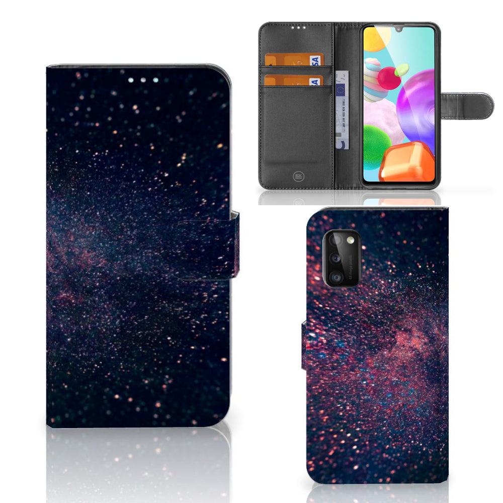 Samsung Galaxy A41 Book Case Stars