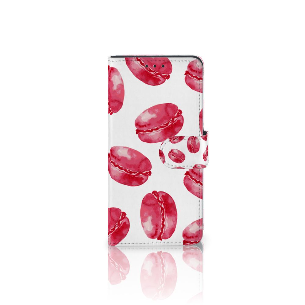 Huawei P40 Book Cover Pink Macarons