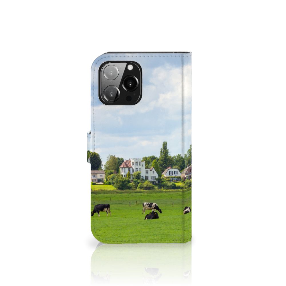 iPhone 13 Pro Max Telefoonhoesje met Pasjes Koeien