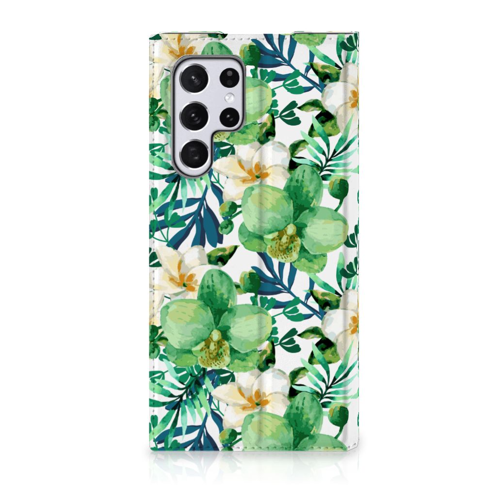 Samsung Galaxy S22 Ultra Smart Cover Orchidee Groen - B2C Telecom