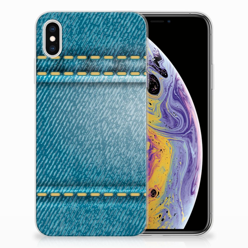 Apple iPhone Xs Max Silicone Back Cover Jeans