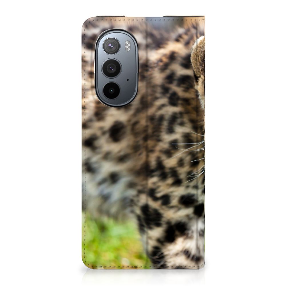 Motorola Edge 30 Pro Hoesje maken Baby Luipaard - B2C Telecom