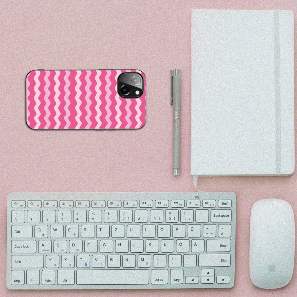 Apple iPhone 13 Back Case Waves Pink B2C Telecom