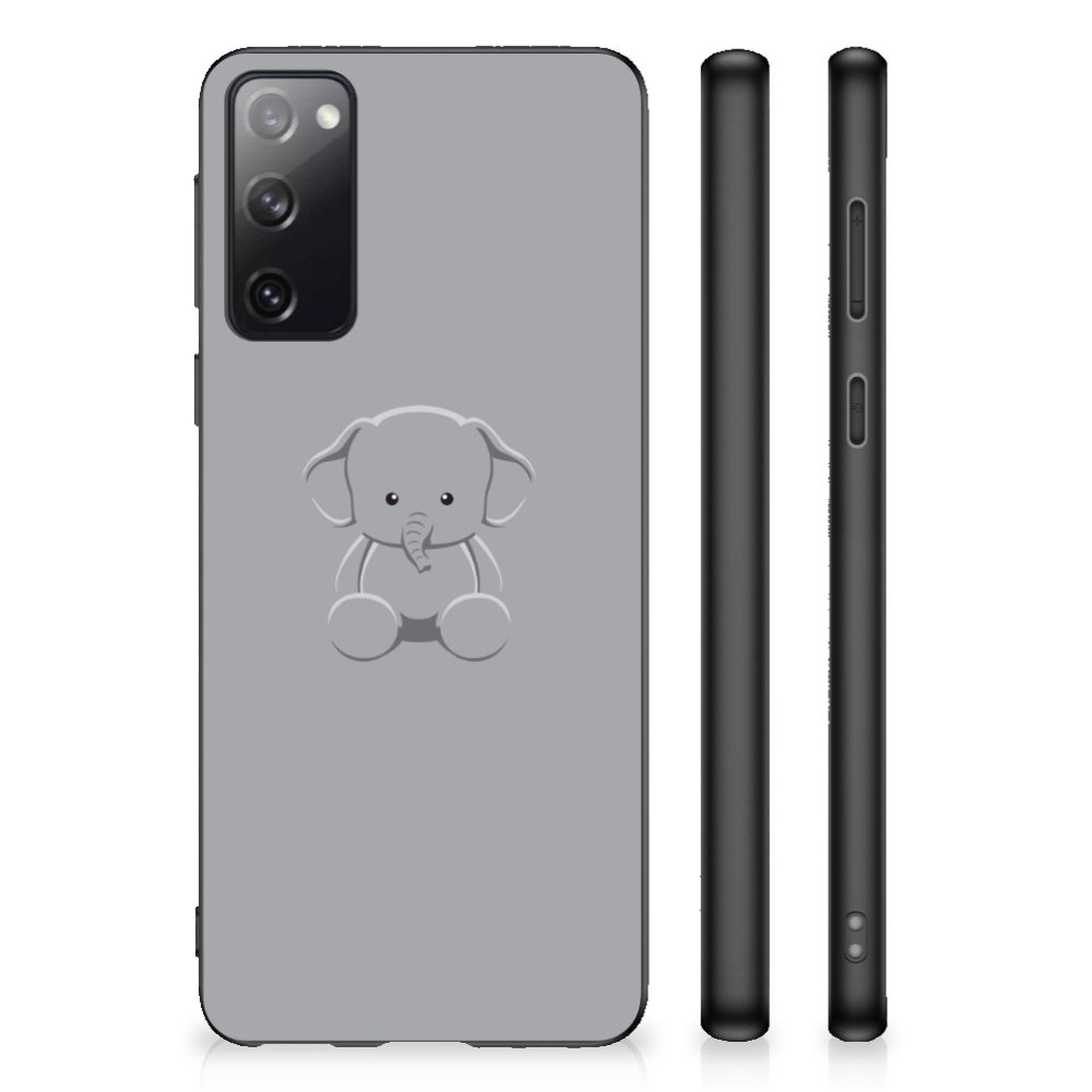 Samsung Galaxy S20 Bumper Hoesje Grijs Baby Olifant