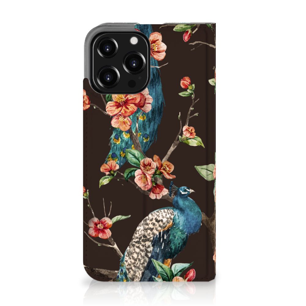iPhone 13 Pro Max Hoesje maken Pauw met Bloemen - B2C Telecom