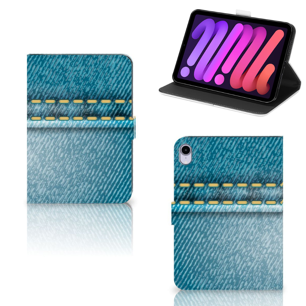 iPad Mini 6 (2021) Tablet Hoes met standaard Jeans
