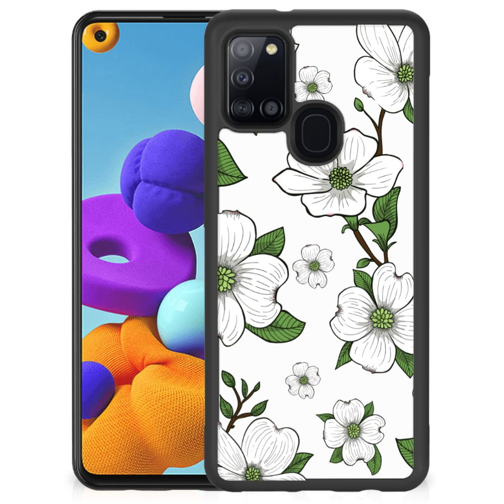 Samsung Galaxy A21s Skin Case Dogwood Flowers