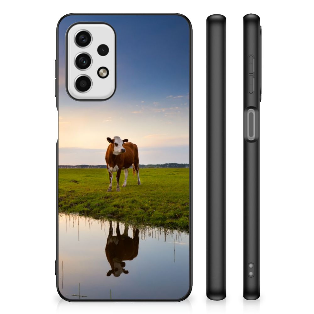 Samsung Galaxy A23 Dierenprint Telefoonhoesje Koe B2C Telecom