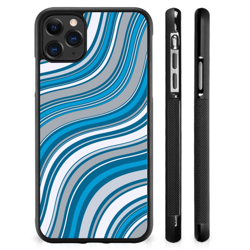 Apple iPhone 11 Pro Max Bumper Case Waves Blue B2C Telecom