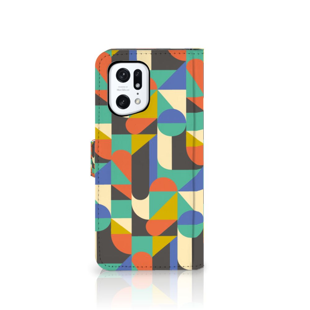 OPPO Find X5 Pro Telefoon Hoesje Funky Retro