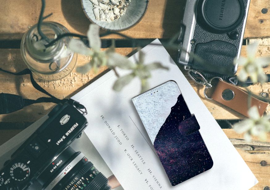 Samsung Galaxy A20s Book Case Sea in Space