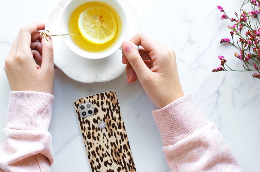 Motorola Moto G 5G TPU Hoesje Leopard B2C Telecom
