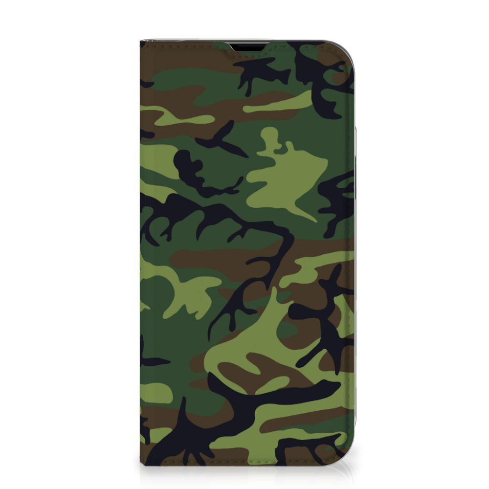 iPhone 13 Pro Max Hoesje met Magneet Army Dark - B2C Telecom