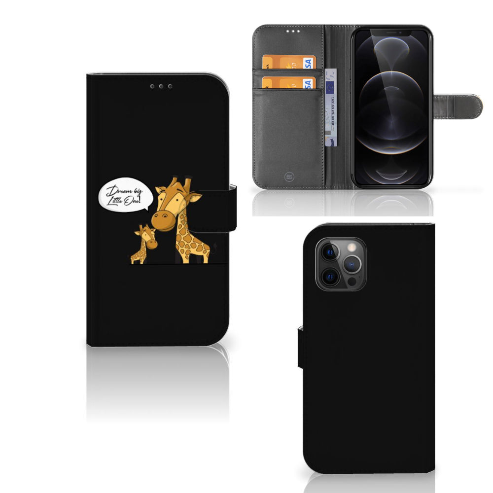 Apple iPhone 12 Pro Max Leuk Hoesje Giraffe