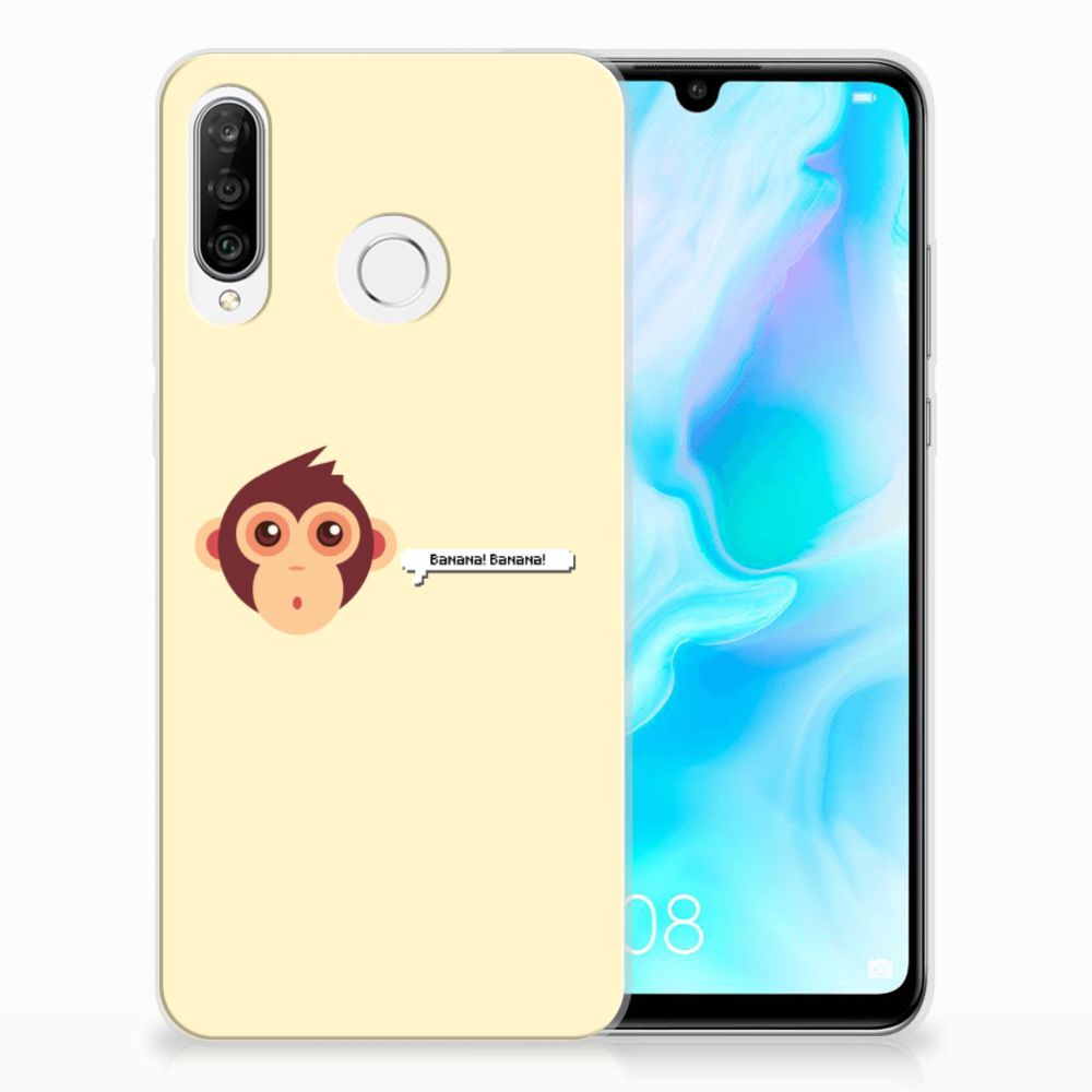 Huawei P30 Lite Telefoonhoesje met Naam Monkey