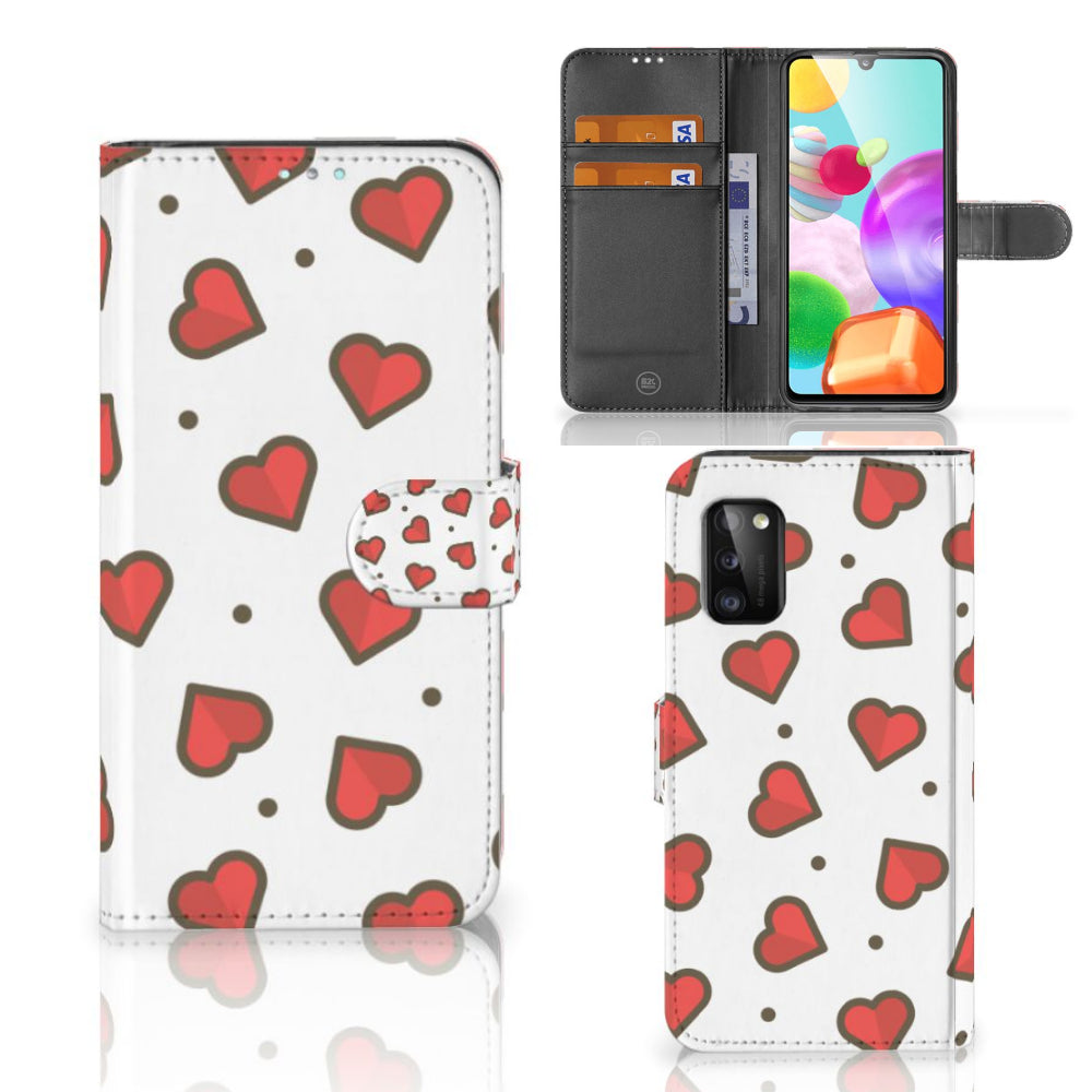 Samsung Galaxy A41 Telefoon Hoesje Hearts