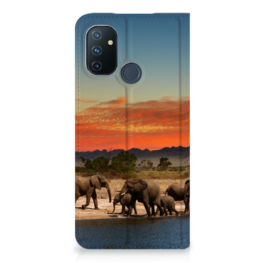 OnePlus Nord N100 Hoesje maken Olifanten - B2C Telecom