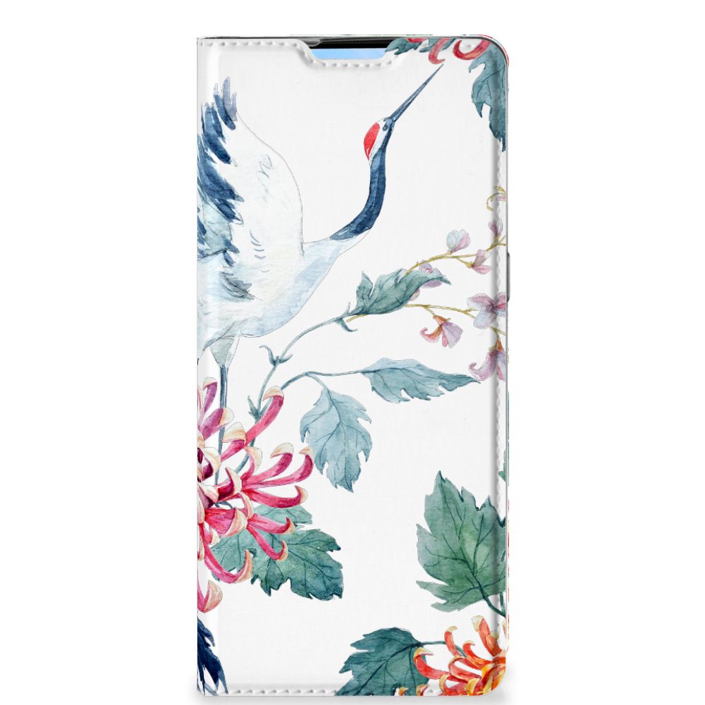 OPPO Reno4 Pro 5G Hoesje maken Bird Flowers - B2C Telecom